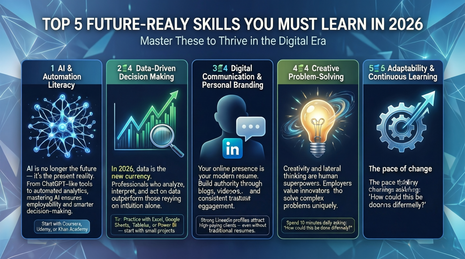 Top 5 Future-Ready Skills You Must Learn in 2026