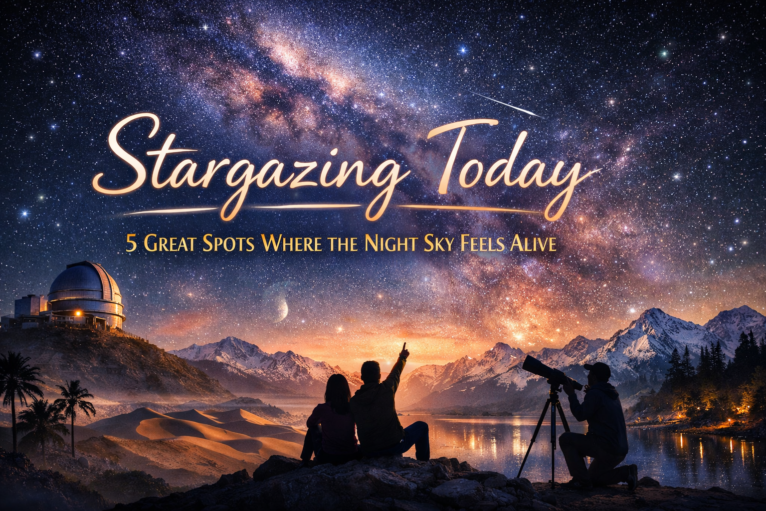 Stargazing Today – 5 Great Spots Where the Night Sky Feels Alive