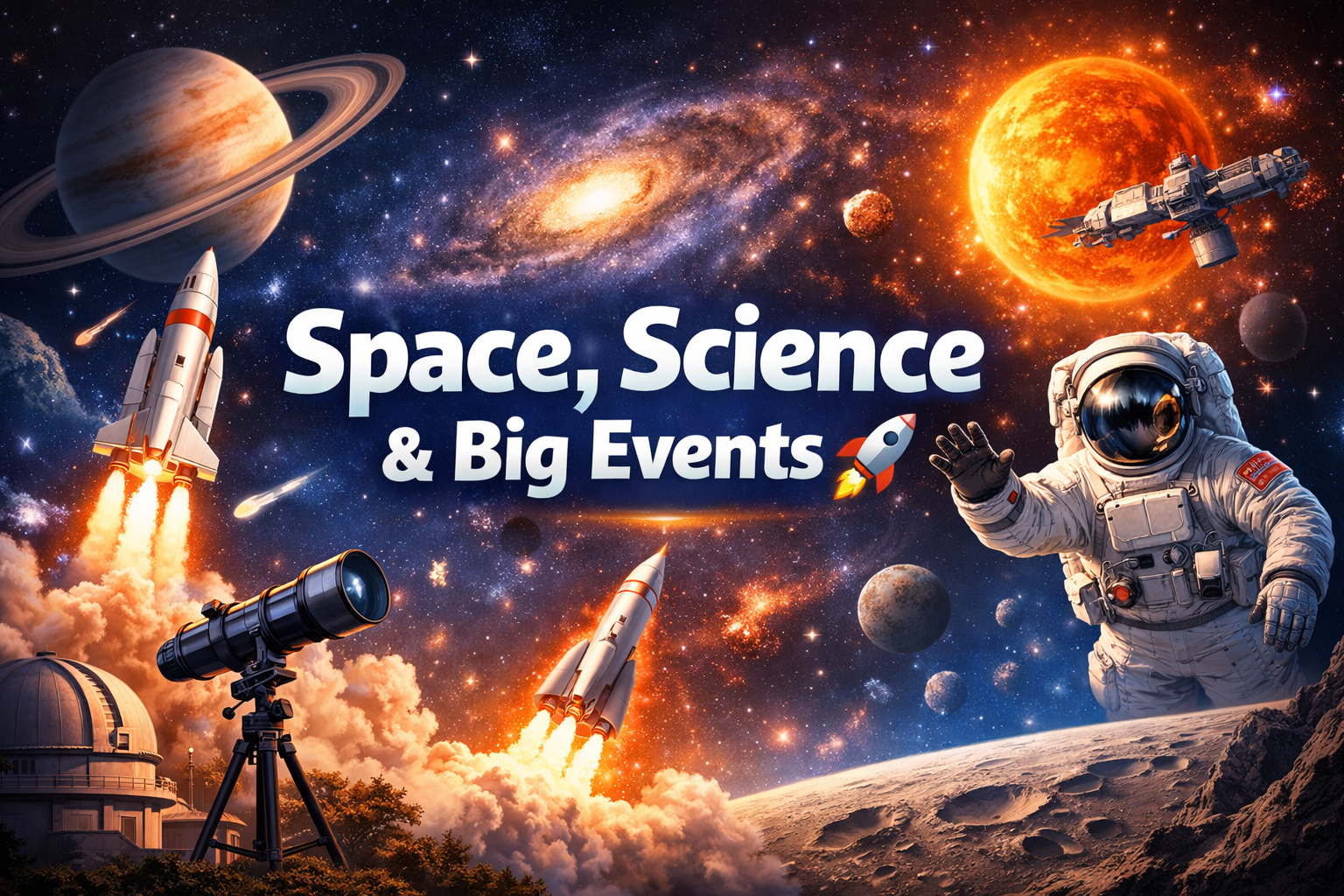 Space, Science & Big Events 🚀: Exploring the Universe and Our Future